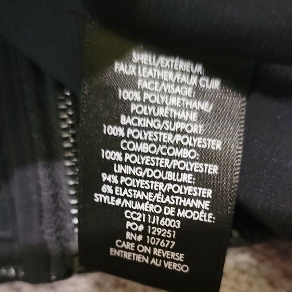 Alice + Olivia Cassidy Vegan Leather Tie Shoulders Top Sz 6 - Picture 10 of 12